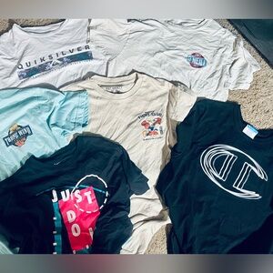 Men’s Shirt Bundle - Quicksilver, O’Neill, Nike, Izod, Riot Society, Champion